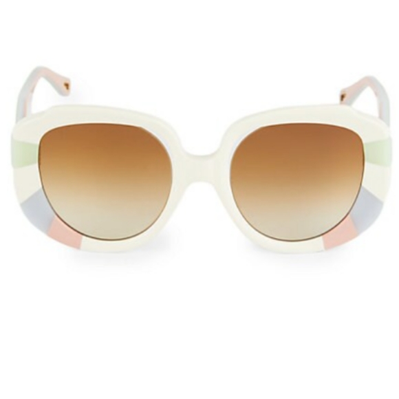 NWT Authentic Chloe CE748SA 160 Pastel Rainbow Sunglasses 52-20-140 - Picture 3 of 8